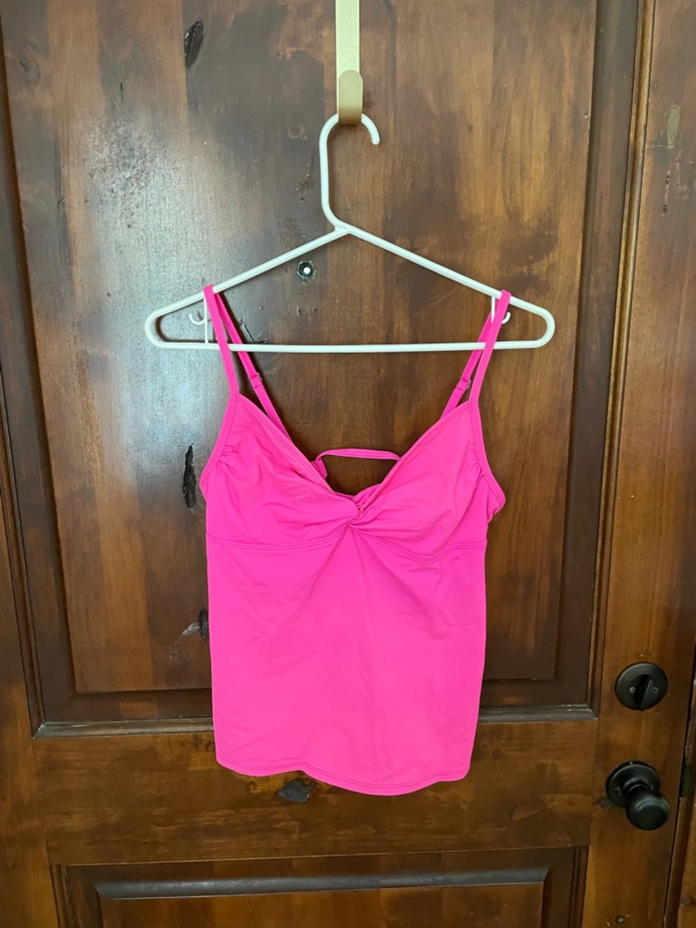 Athleta Hot Pink Twist-Front Swim Camisole